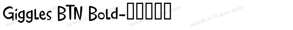 Giggles BTN Bold字体转换